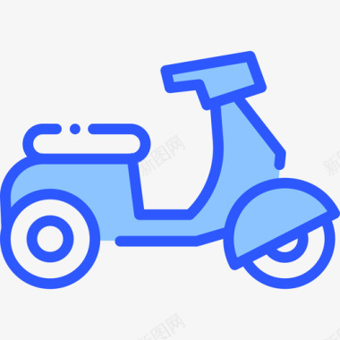 摩托车运输165蓝色图标图标