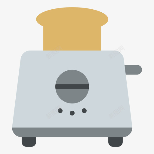 烤面包机家用电器20扁平图标svg_新图网 https://ixintu.com 家用电器 扁平 烤面包 面包机