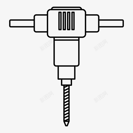 钻探建造修理图标svg_新图网 https://ixintu.com 修理 工作 建造 钻探