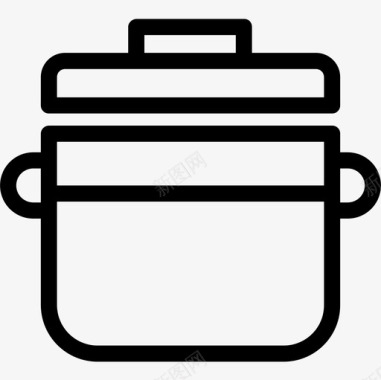 炊具厨房47线性图标图标