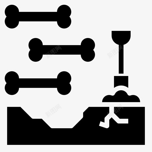 挖掘葬礼31填充图标svg_新图网 https://ixintu.com 填充 挖掘 葬礼