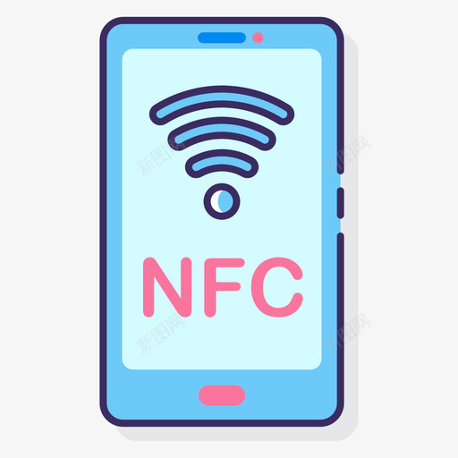 Nfc智能技术19线性颜色图标svg_新图网 https://ixintu.com Nfc 技术 智能 线性 颜色