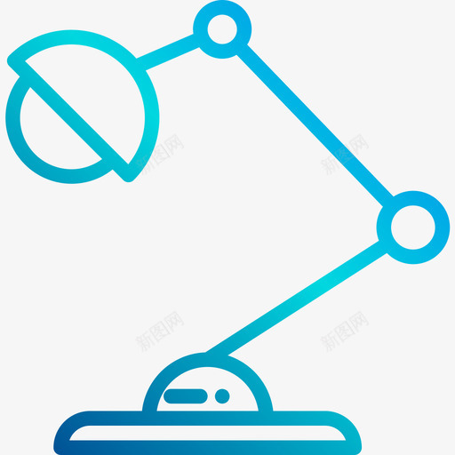 灯网页平面2线性渐变图标svg_新图网 https://ixintu.com 平面设计 渐变 线性 网页