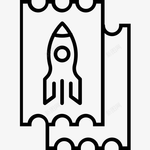 邮票相框信件图标svg_新图网 https://ixintu.com 信件 太空 火箭 相框 邮票