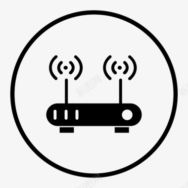 wifi家庭网络集线器图标图标