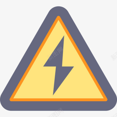 电压信号禁止6平坦图标图标