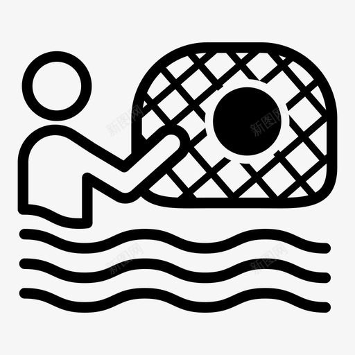 水球奥运会体育图标svg_新图网 https://ixintu.com 体育 奥运会 水球