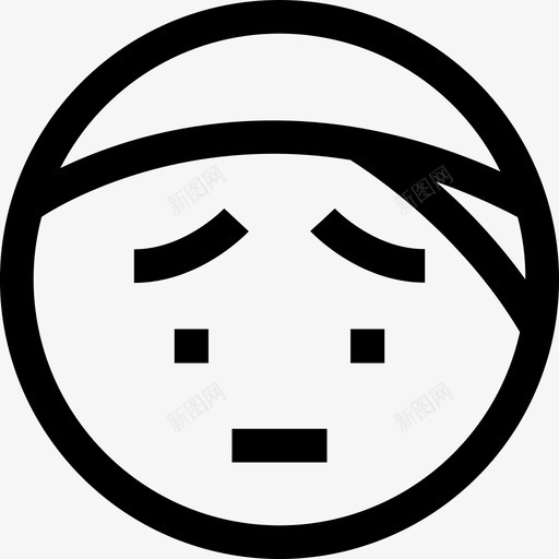 带头巾的脸表情符号情绪图标svg_新图网 https://ixintu.com 人物 带头巾的脸 情绪 笑脸 表情符号 表情符号2