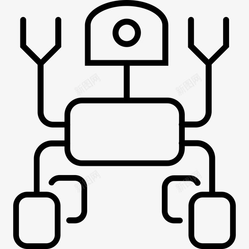 机器人宇航员太空人图标svg_新图网 https://ixintu.com 太空人 宇航员 机器人