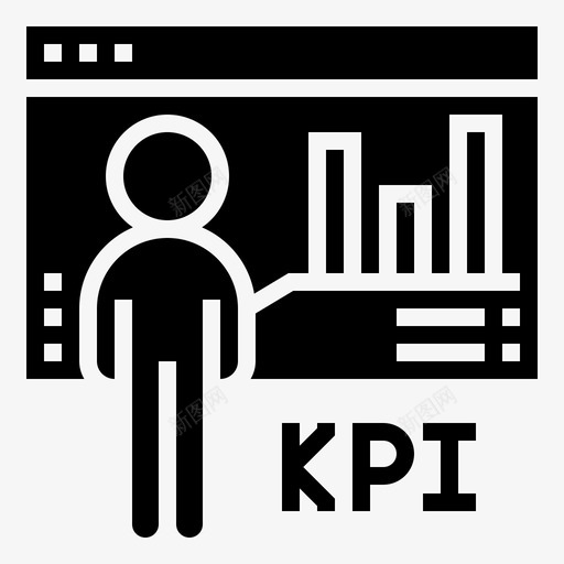 kpi强调指标图标svg_新图网 https://ixintu.com glyph1 kpi 业务 关键 强调 招聘 指标 绩效
