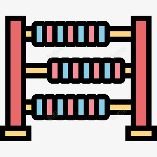 算盘婴儿79线性颜色图标svg_新图网 https://ixintu.com 婴儿 算盘 线性 颜色