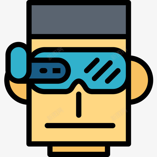 智能眼镜机器人机器3线性颜色图标svg_新图网 https://ixintu.com 智能 机器 机器人 眼镜 线性 颜色