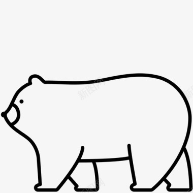 灰熊动物哺乳动物图标图标