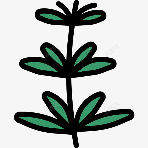 草本植物草本植物2线状颜色图标svg_新图网 https://ixintu.com 线状颜色 草本植物 草本植物2