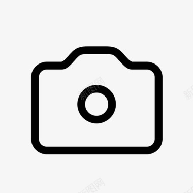 相机照片薄轮廓基本用户界面图标图标