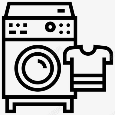 洗衣机衣物烘干机图标图标