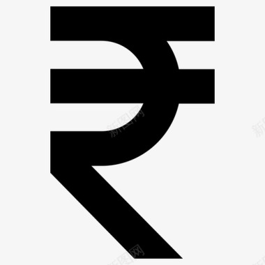 卢比货币印度图标图标