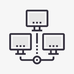 数据库手绘分布式数据库 distributed database高清图片