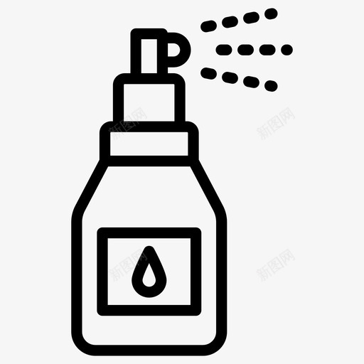 喷雾瓶喷雾器水瓶图标svg_新图网 https://ixintu.com 向量 喷雾 喷雾器 图标 水瓶 药品 药房