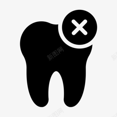 断牙解剖学牙医图标图标