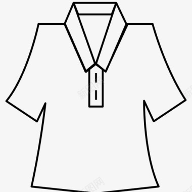 衣服衬衫短袖衬衫图标图标