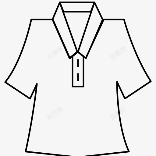 衣服衬衫短袖衬衫图标svg_新图网 https://ixintu.com 短袖 衣服 衬衫