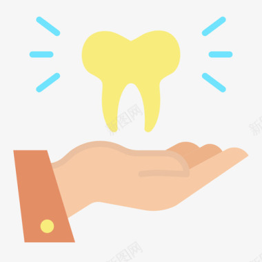 牙科护理牙科41扁平图标图标