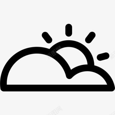 太阳高尔夫27直线型图标图标