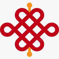 icon修改中国结(稍微修改版)红色黄色高清图片