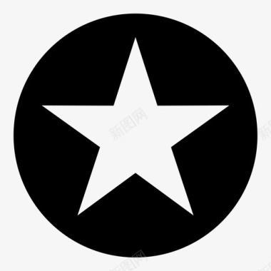 星星徽章圆圈图标图标