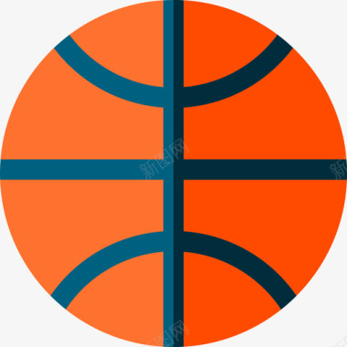 篮球运动100平板图标图标