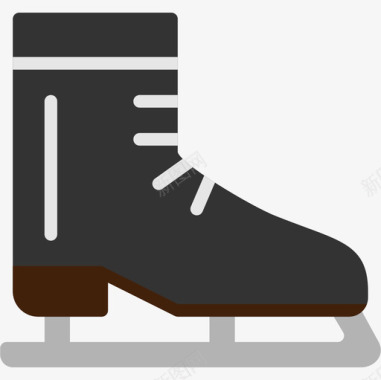 溜冰鞋圣诞198平底鞋图标图标