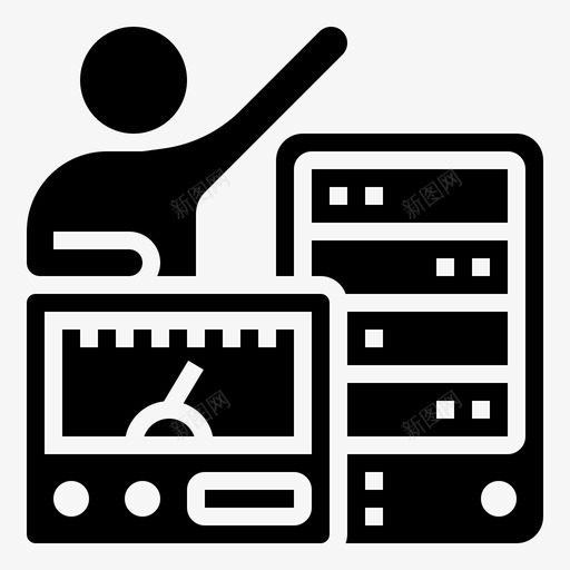 服务器监视器性能图标svg_新图网 https://ixintu.com bigdataglyph1 性能 服务器 监视器 系统 速度