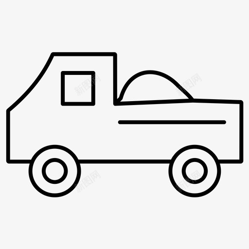 卡车运输旅行图标svg_新图网 https://ixintu.com 卡车 常规 旅行 线路 车辆 运输