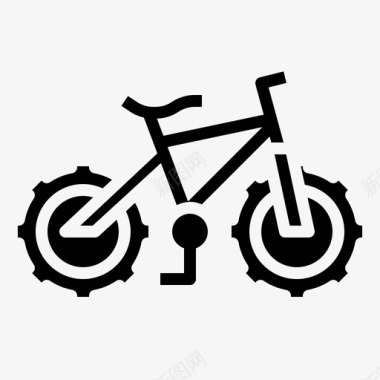 山地自行车自行车运输图标图标