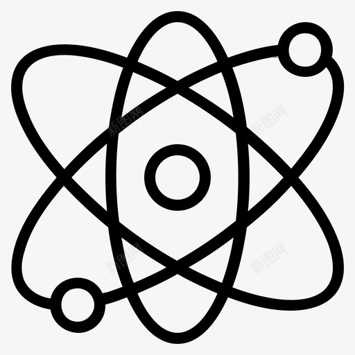 原子化学dna图标svg_新图网 https://ixintu.com dna 化学 原子