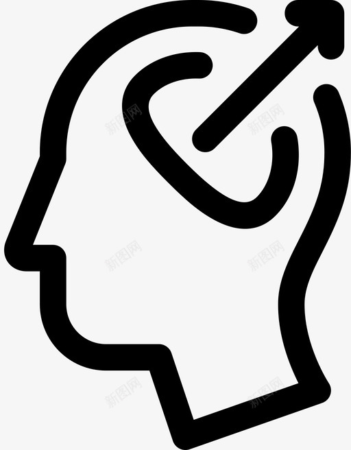记住大脑脑袋图标svg_新图网 https://ixintu.com 人类 侧面 大脑 大脑侧面图 思考 脑袋 记住 面孔