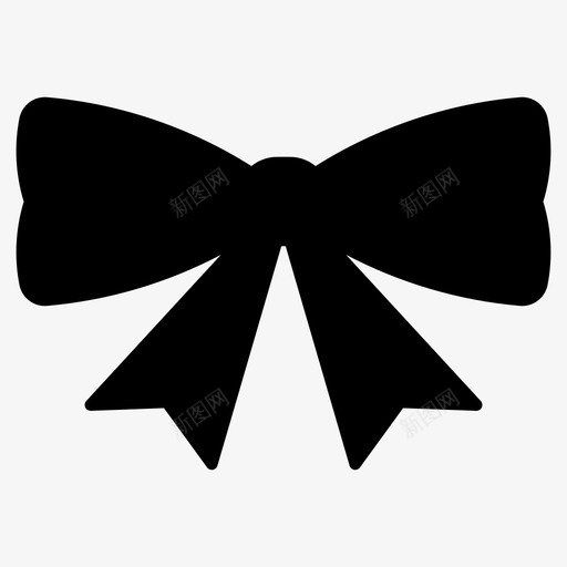 蝴蝶结生日领结图标svg_新图网 https://ixintu.com 丝带 圣诞节 婚礼 派对 生日 蝴蝶结 领结