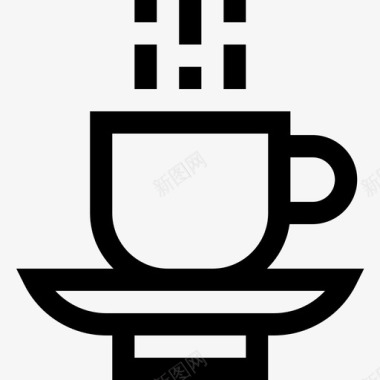 咖啡杯就业20直系图标图标