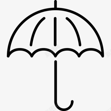 伞雨篷保护图标图标