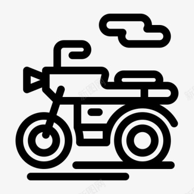 汽车摩托车滑板车图标图标