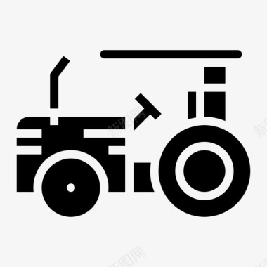 拖拉机发动机农场图标图标