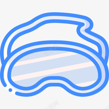 睡眠面罩旅行配件3蓝色图标图标