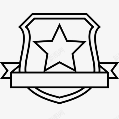 徽章横幅盾牌图标图标