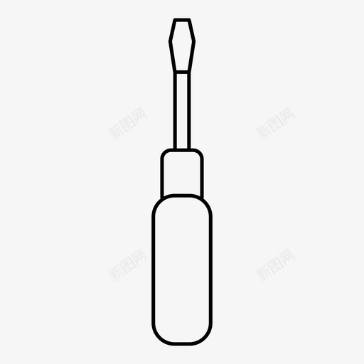 螺丝刀制造建造图标svg_新图网 https://ixintu.com 修理 制造 工作 建造 螺丝刀