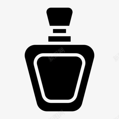 香水美容和spa7字形图标图标