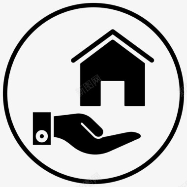 买房房产保障房图标图标