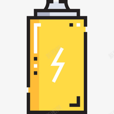 电池硬件21线性颜色图标图标