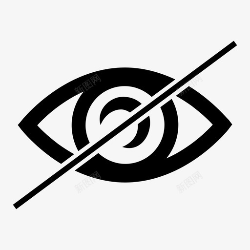 眼睛瞎子皮图标svg_新图网 https://ixintu.com 光学 皮 眼睛 瞎子
