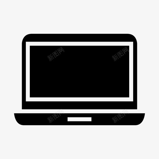 笔记本电脑电子计算机办公电脑图标svg_新图网 https://ixintu.com 办公电脑 电子计算机 科技 笔记本电脑